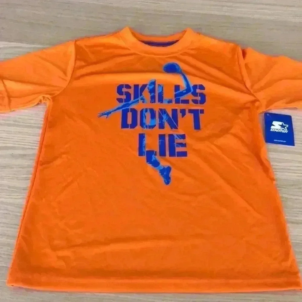🆕Boy’s Skills Don’t Lie Orange Tee L🆕
